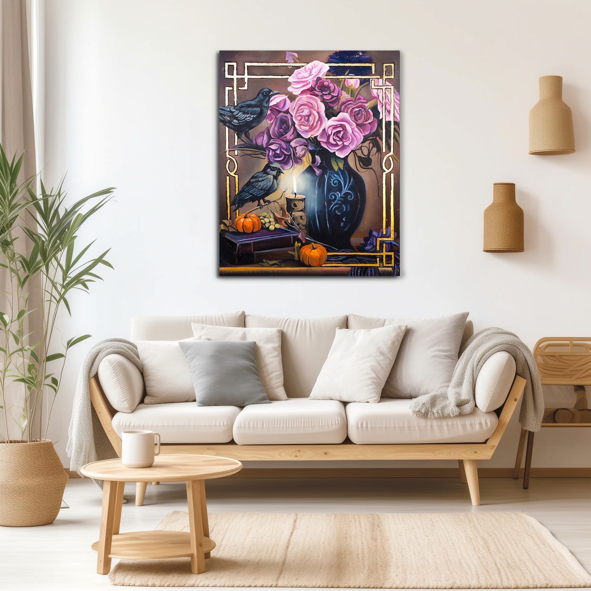 Autumn's Silent Watchers – Original 20” x 24” Oil Painting