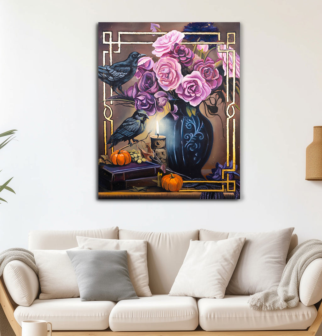 Autumn's Silent Watchers – Original 20” x 24” Oil Painting