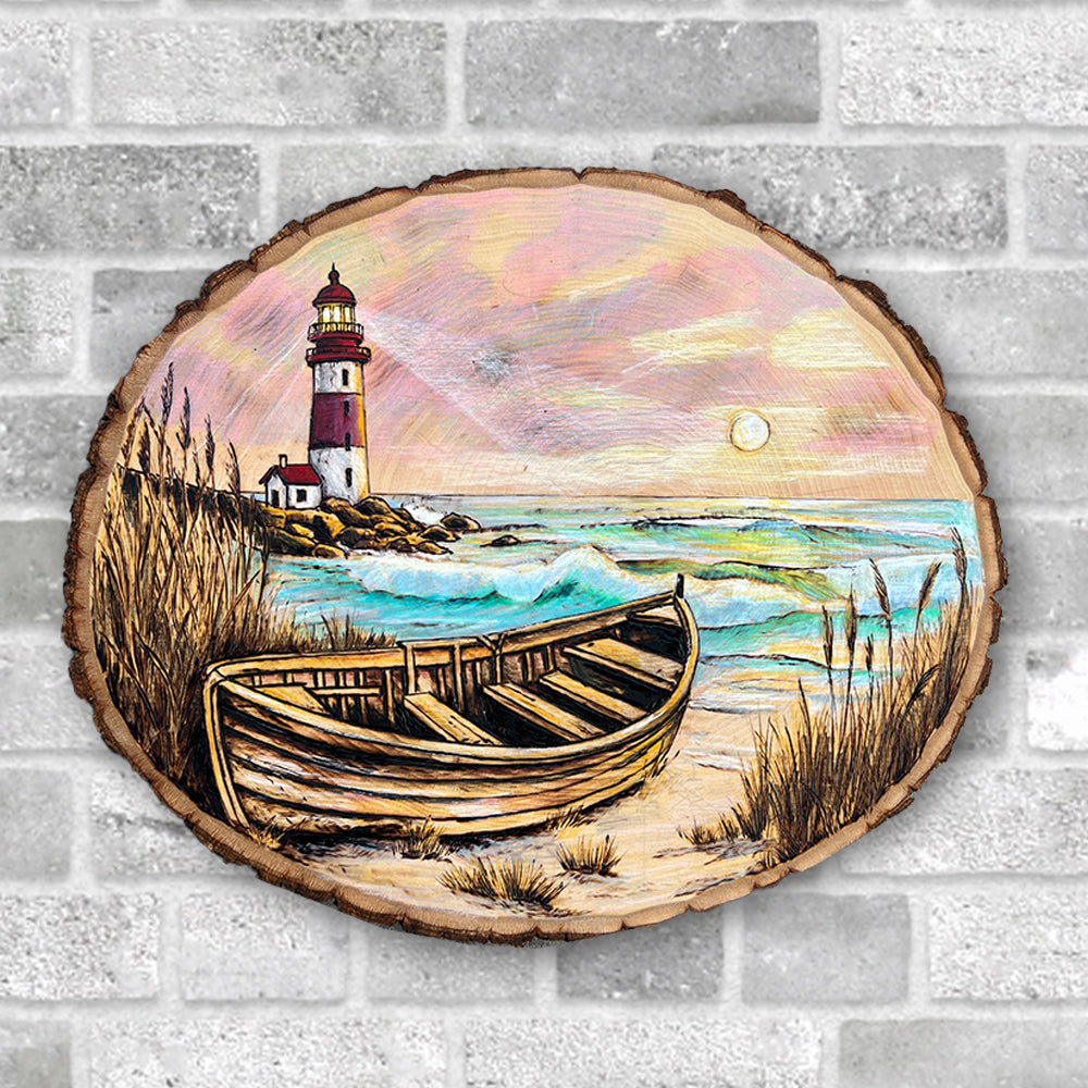 Lighthouse - Original Wood Burn
