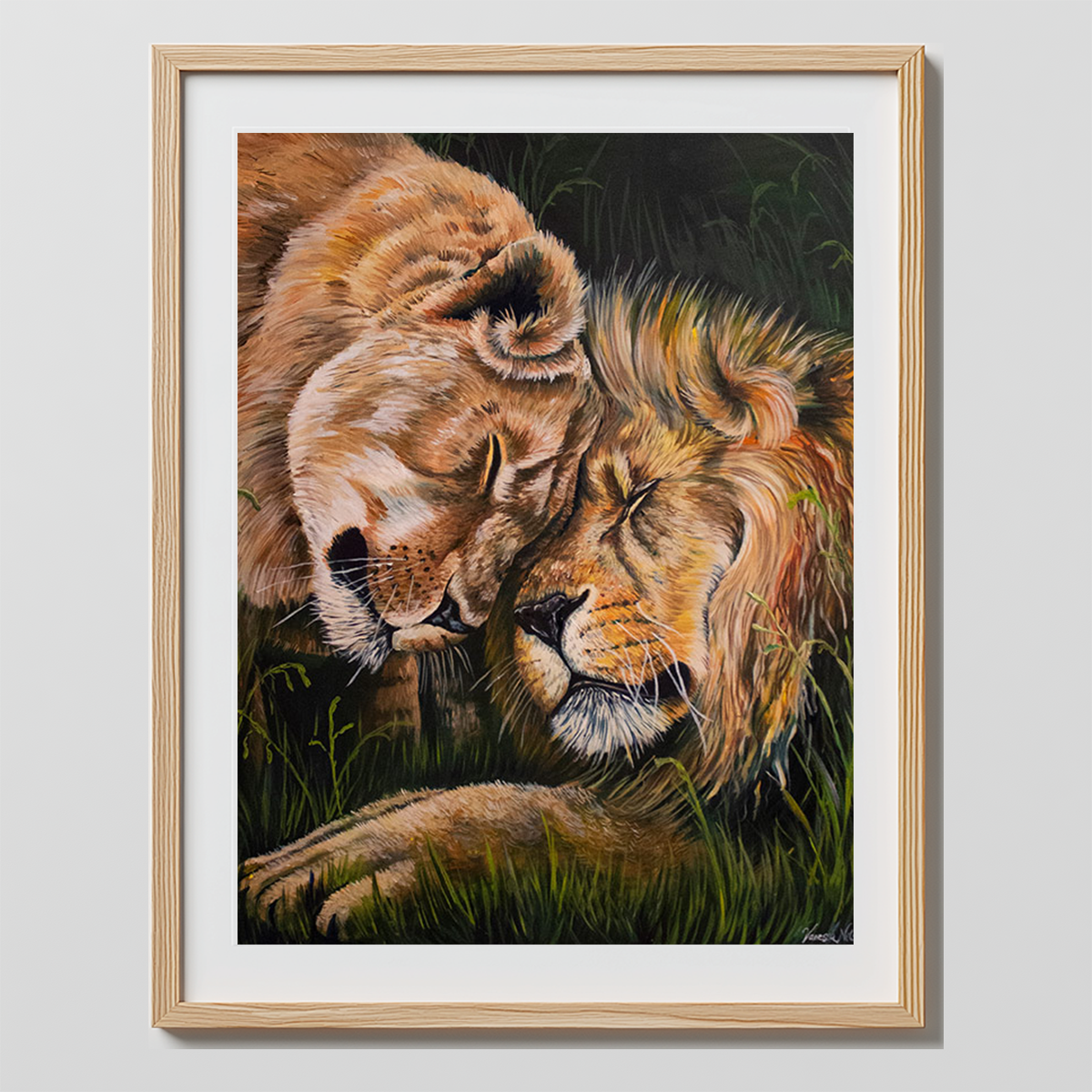 Lion Love – Art Print