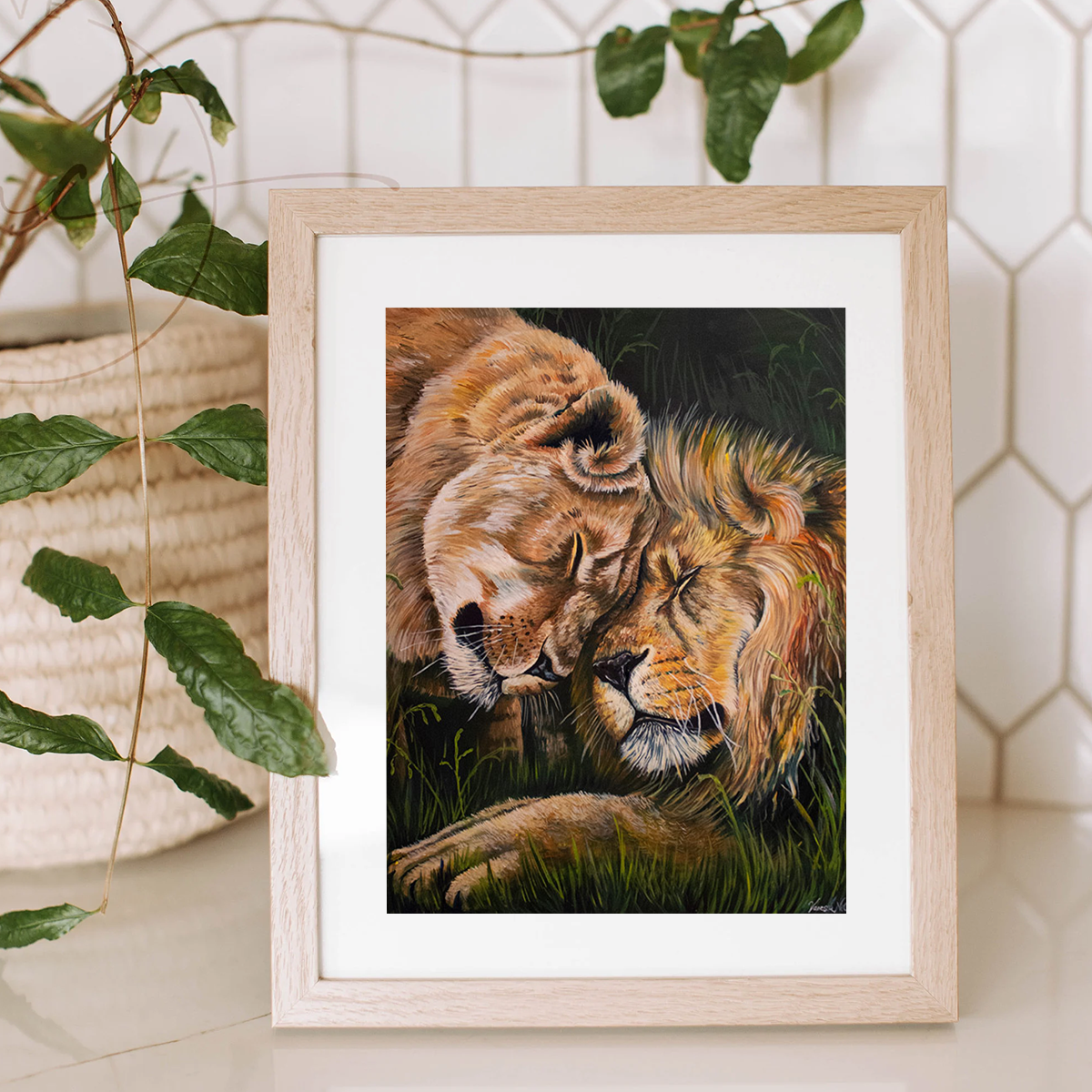 Lion Love – Art Print