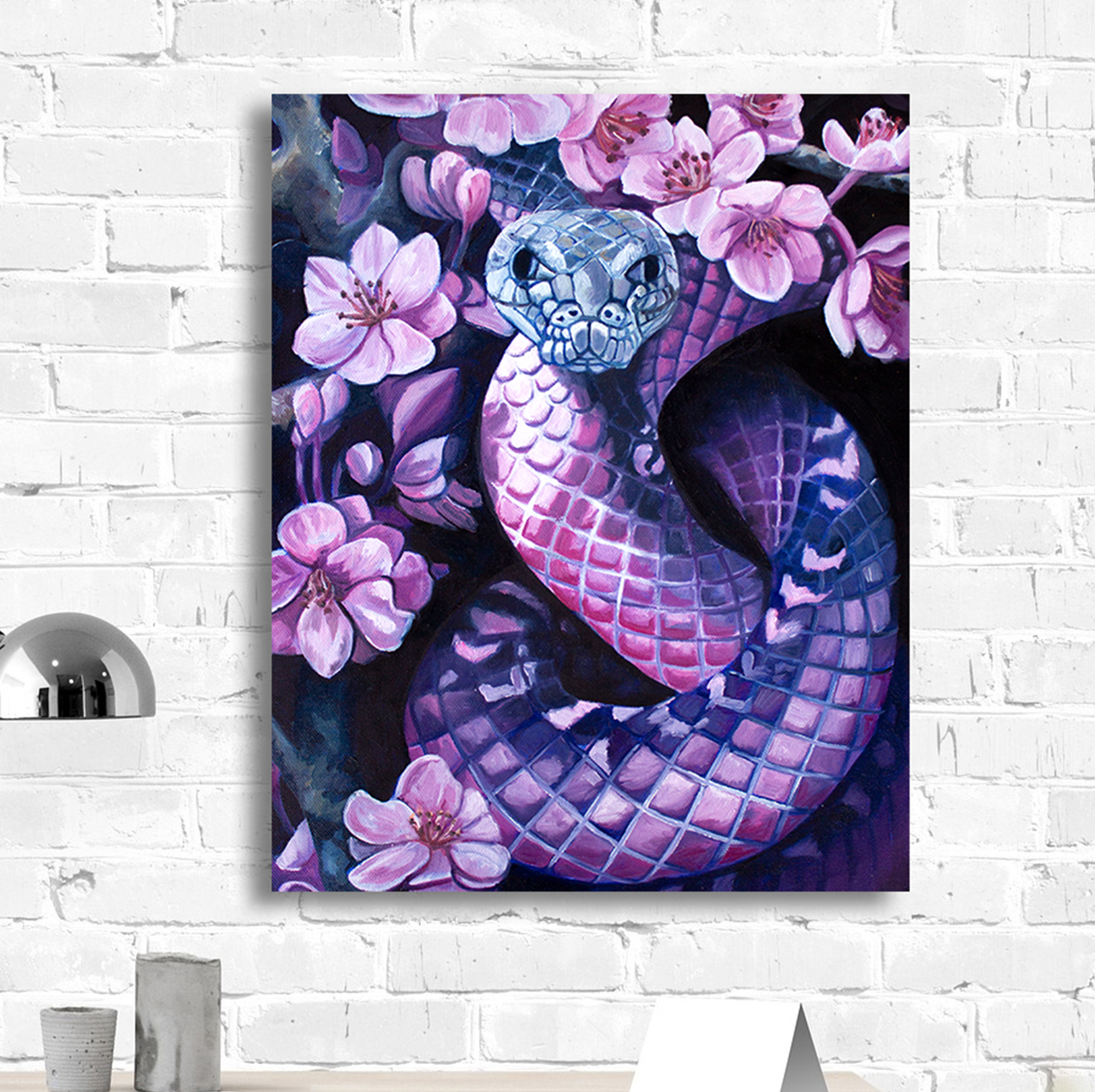 Among the Cherry Blossoms – Original 12” x 16” Oil Painting