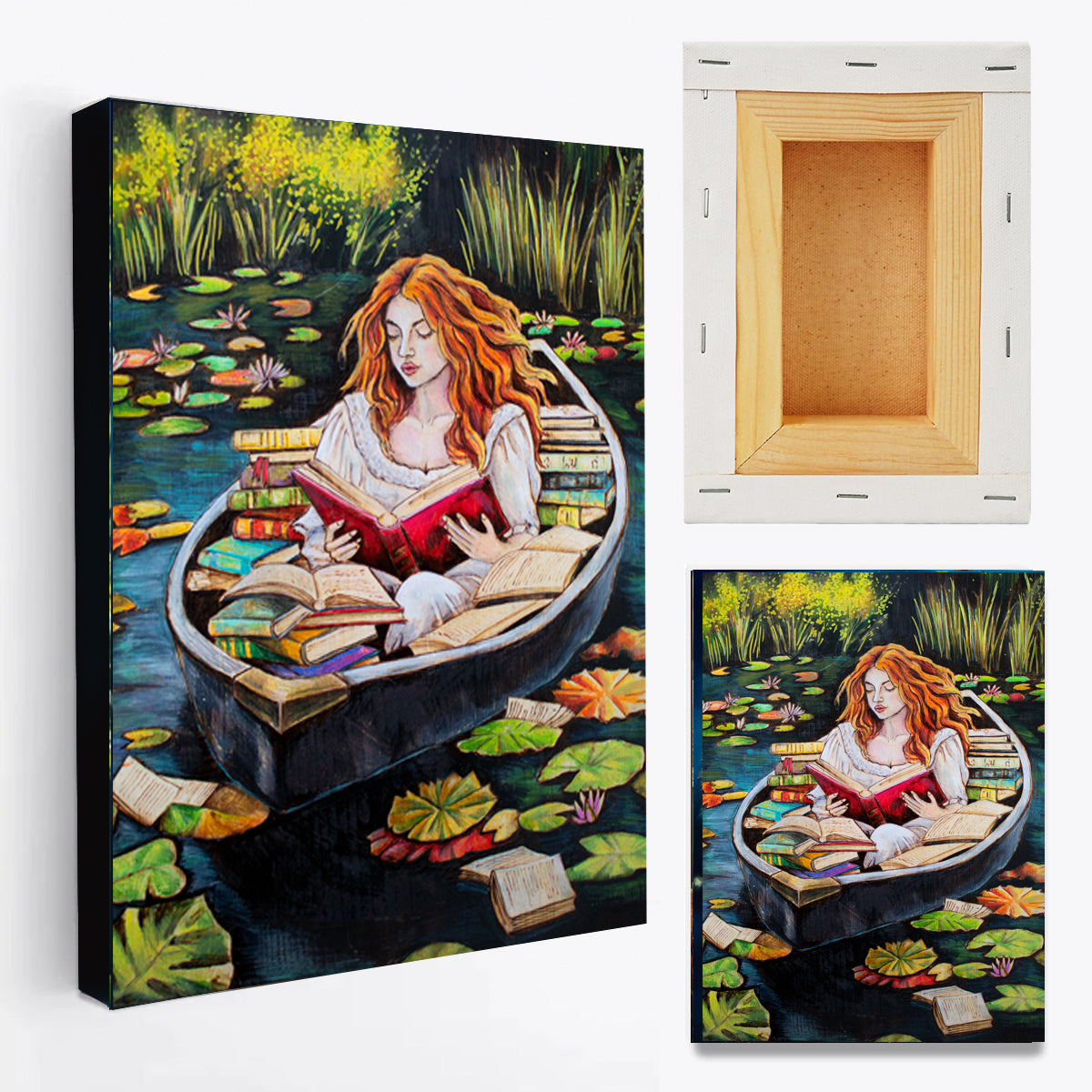 Drifting Through Pages Wood Burn – Art Print