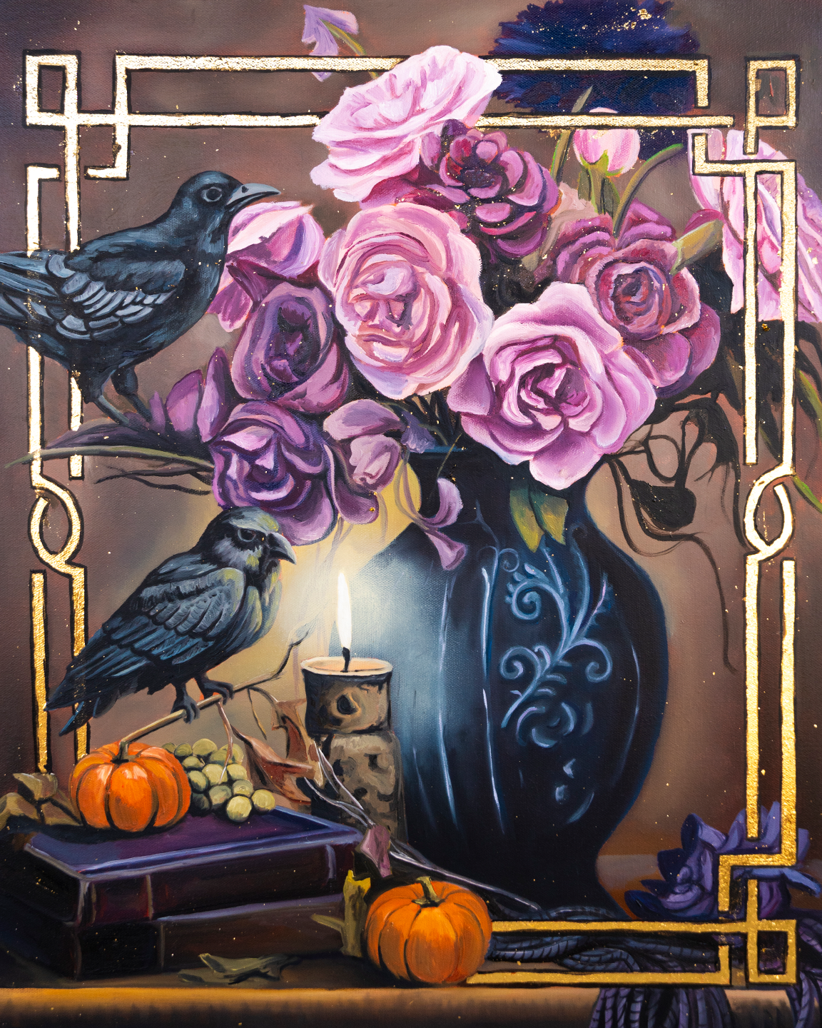 Autumn's Silent Watchers – Original 20” x 24” Oil Painting