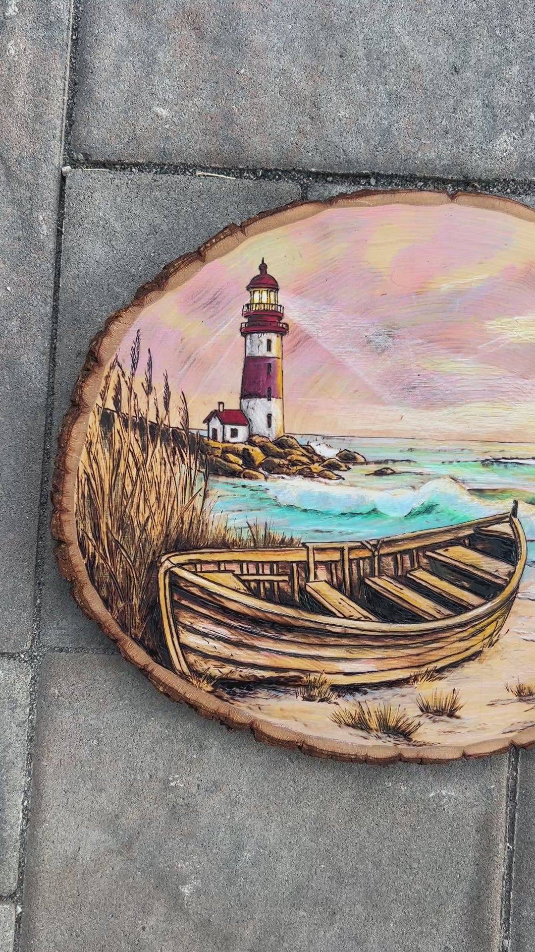 Lighthouse - Original Wood Burn