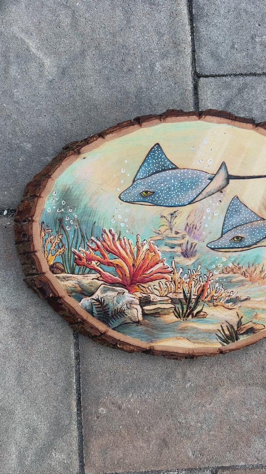 Stingrays - Original Wood Burn